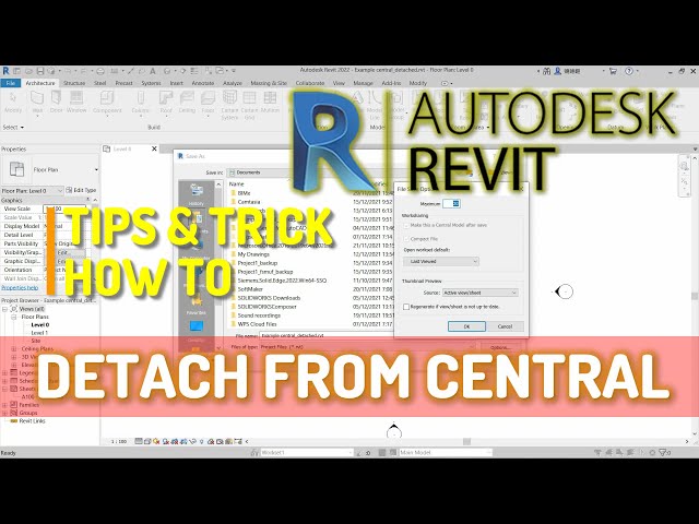 فیلم آموزشی: Revit How To Detach from Central با زیرنویس فارسی