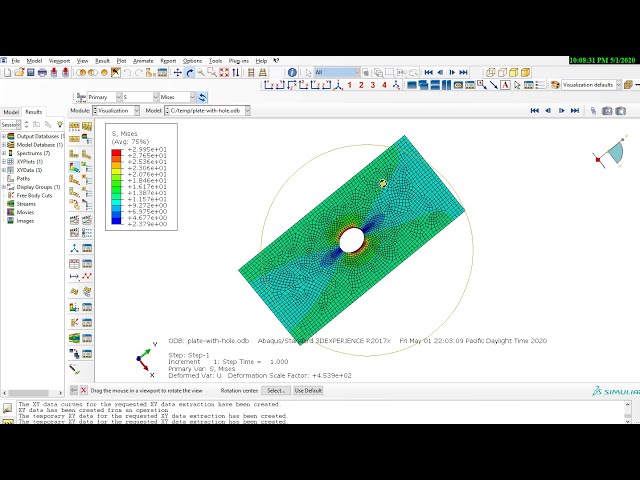 فیلم آموزشی: آموزش #abaqus : تجزیه و تحلیل #صفحه با سوراخ - مدل سه بعدی