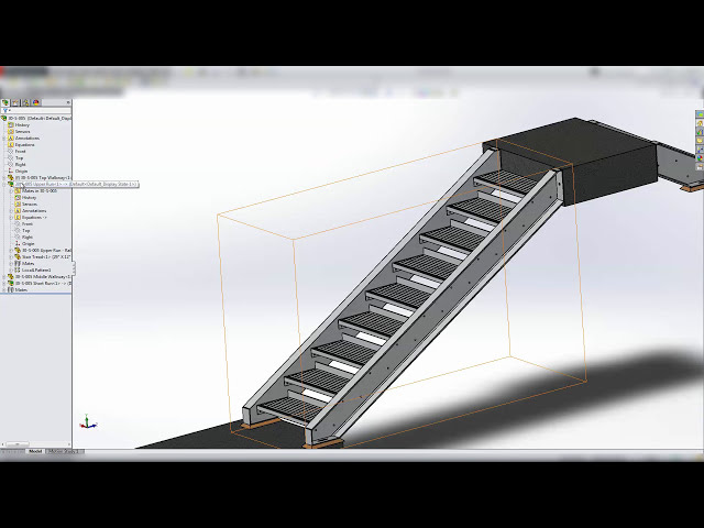 فیلم آموزشی: آموزش Solidworks - آموزش: Structural Steel Stairs Pt. 3 از 5 و فایل های CAD با زیرنویس فارسی