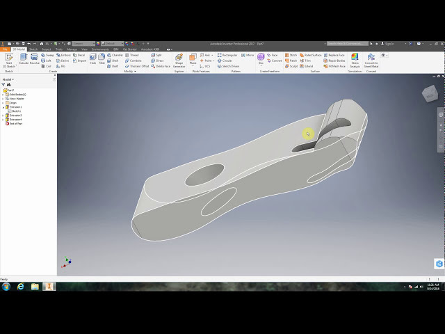 فیلم آموزشی: AutoDesk Inventor 2017: 07: Basic 3D Modeling با زیرنویس فارسی