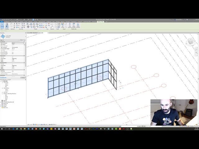 فیلم آموزشی: آموزش دیوارهای فلزی راه راه در Revit (نسخه نکته سریع) با زیرنویس فارسی