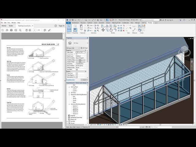 فیلم آموزشی: طرح های خورشیدی غیرفعال مدل شده در Revit با زیرنویس فارسی