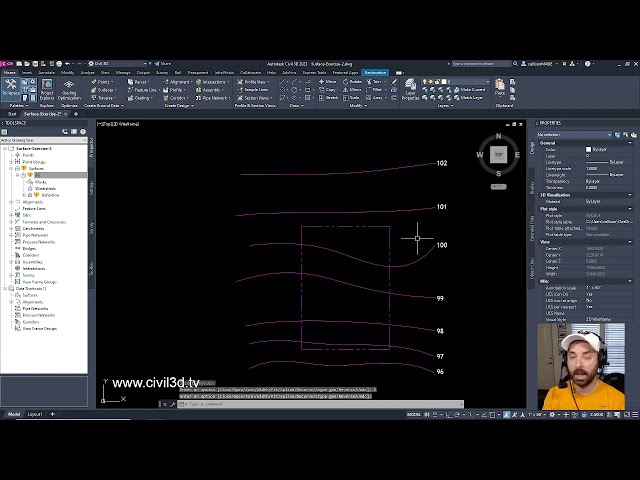 فیلم آموزشی: استفاده از دستور PEDIT برای صاف کردن خطوط در Civil 3D و AutoCad