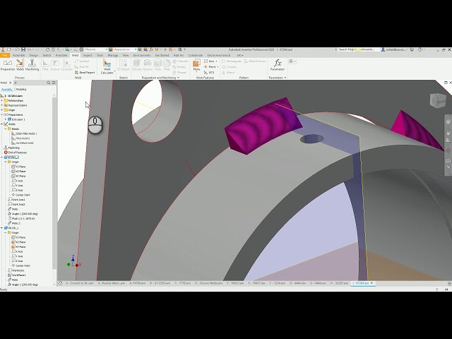 فیلم آموزشی: 4 - جوش های کوک گرد و مراحل جوش برای محیط جوش Autodesk Inventor با زیرنویس فارسی