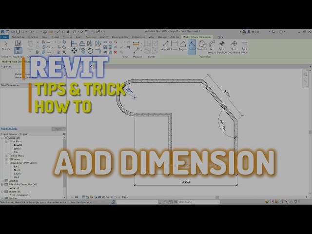 فیلم آموزشی: Revit نحوه استفاده از ابزارهای ابعاد با زیرنویس فارسی