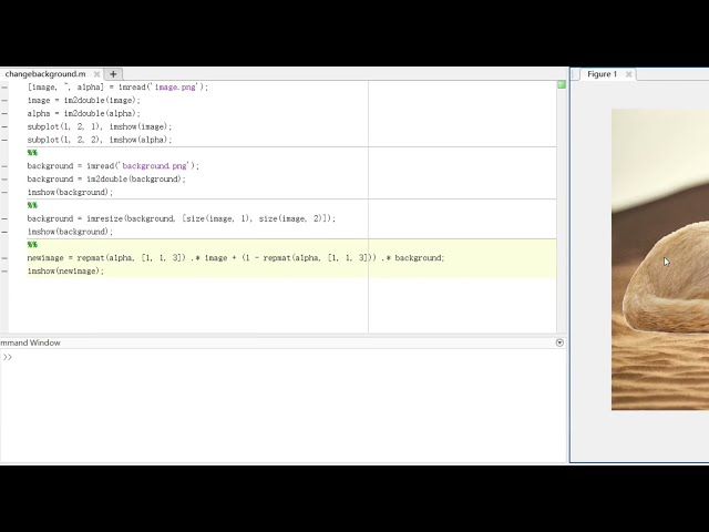 فیلم آموزشی: MATLAB: استفاده از کانال آلفا برای تغییر پس زمینه یک تصویر با زیرنویس فارسی