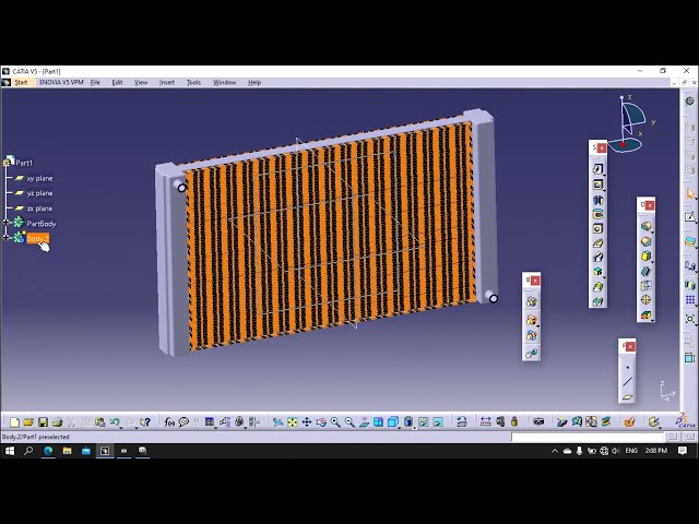 فیلم آموزشی: طراحی رادیاتور در Catia V5 با زیرنویس فارسی