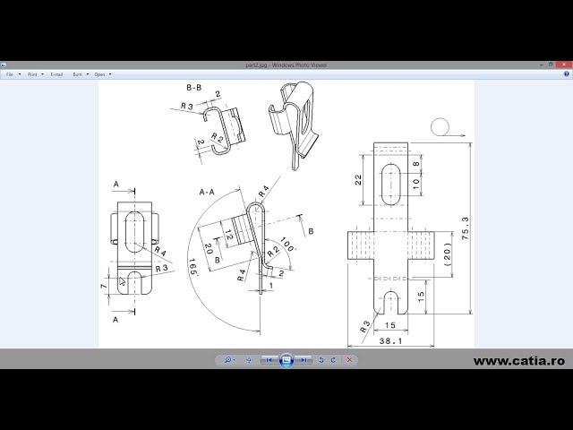 فیلم آموزشی: نحوه ایجاد یک قطعه منگنه ورق فلزی در CATIA v5