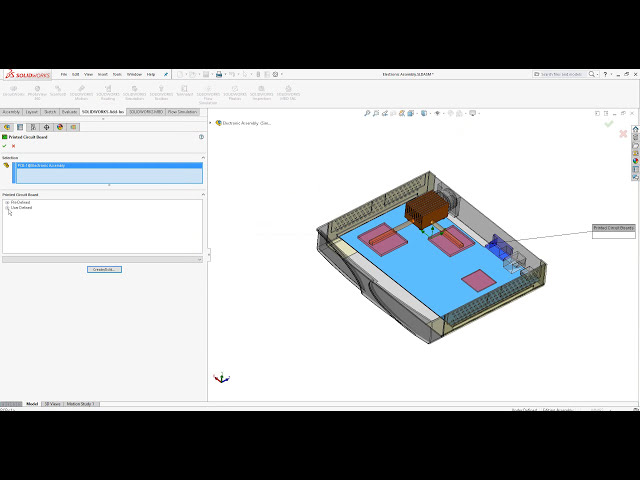 فیلم آموزشی: PCB SOLIDWORKS - تولید مدل در شبیه سازی جریان با زیرنویس فارسی