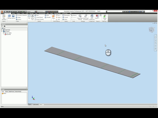 فیلم آموزشی: Autodesk Inventor | ورق فلزی همپوشانی