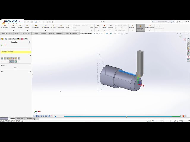 فیلم آموزشی: MasterCAM for Solidworks Tutorial #1 | مبتدیان پایه تراش 2 محور