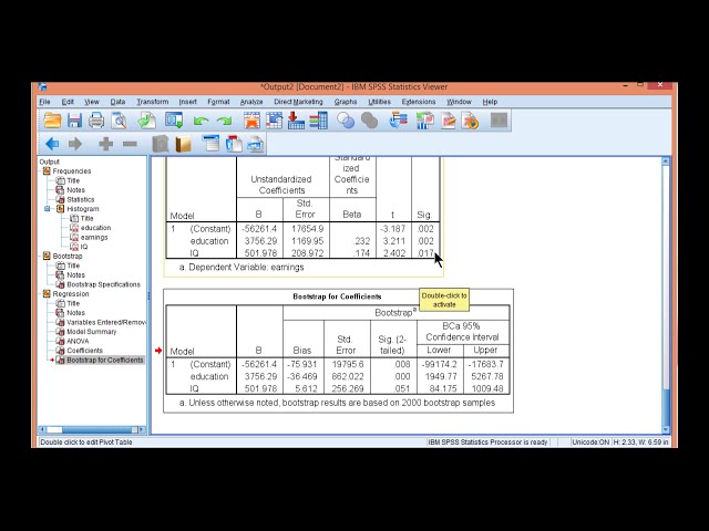 فیلم آموزشی: V14.19 - بوت استرپ رگرسیون چندگانه در SPSS با زیرنویس فارسی