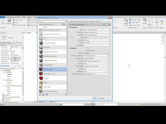 فیلم آموزشی: Revit 2019 - Materials - Episode 1 - Material Editor Introduction با زیرنویس فارسی