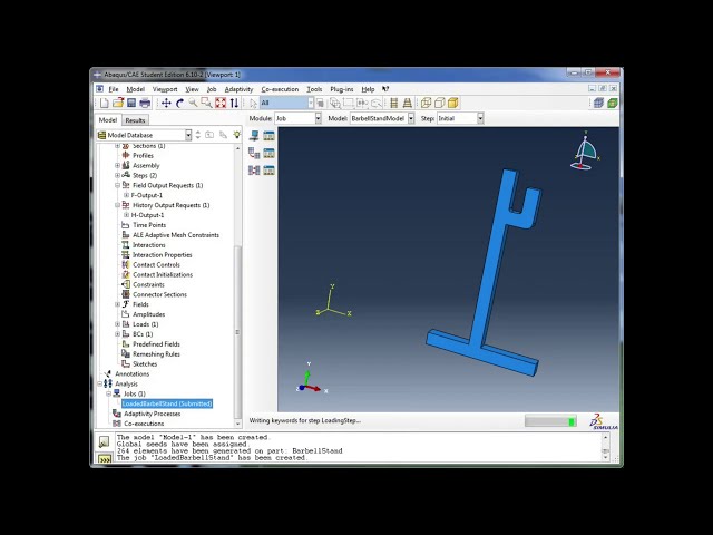 فیلم آموزشی: 1.p) اصول Abaqus - ایجاد و اجرای یک شغل با زیرنویس فارسی