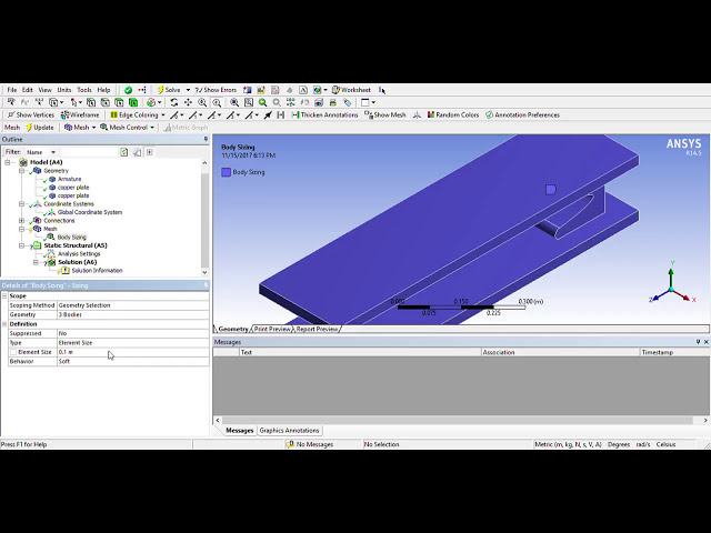 فیلم آموزشی: Changing Element Size- Basic ANSYS Workbench Meshing Tutorial