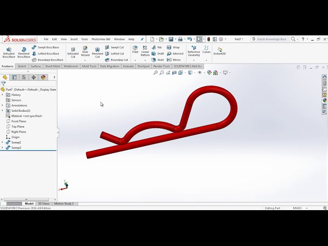 فیلم آموزشی: آموزش SolidWorks - Cotter Pin با زیرنویس فارسی