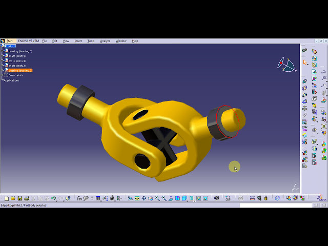 فیلم آموزشی: اتصال جهانی - آموزش CATIA V5 (طراحی قطعه، مونتاژ، شبیه سازی)