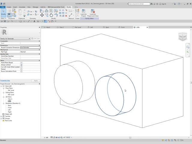 فیلم آموزشی: Revit MEP – جزئیات ترمینال تهویه | BIMV.pl