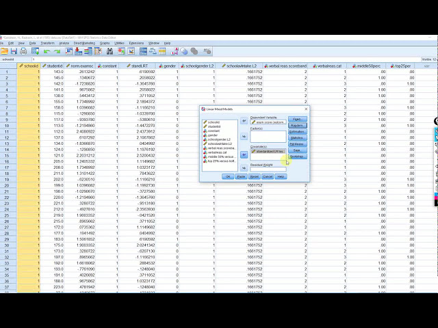 فیلم آموزشی: مثال HLM در SPSS (ویدئو 1) با استفاده از داده های مدرسه با زیرنویس فارسی