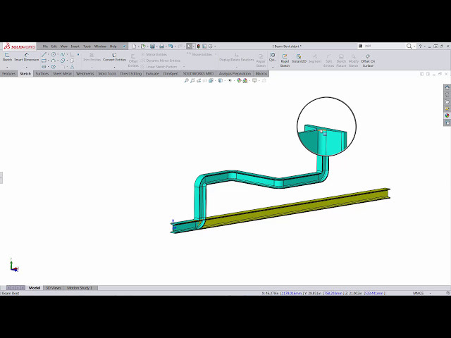 فیلم آموزشی: چالش SOLIDWORKS: باز کردن یک عضو ساختاری خمیده وارداتی با زیرنویس فارسی