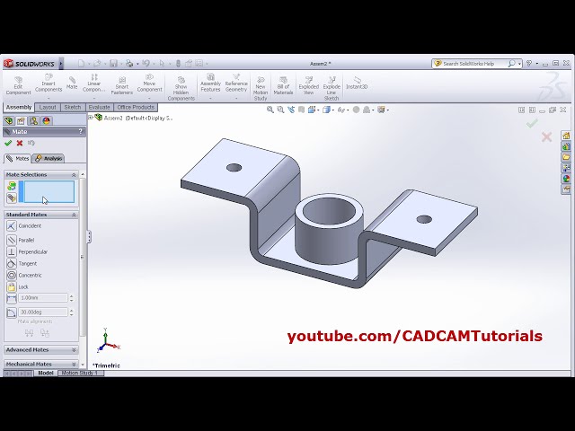 فیلم آموزشی: SolidWorks Rotate / Move First Part in Assembly | SolidWorks Unfix First Part in Assembly