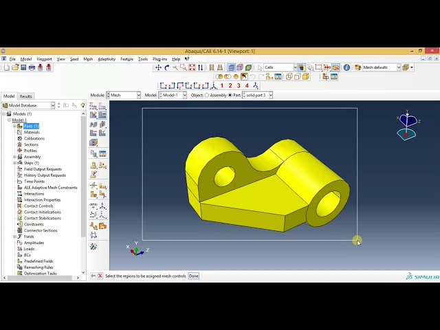 فیلم آموزشی: آموزش مش بندی Abaqus - نحوه مش بندی قسمت Complex در Abaqus