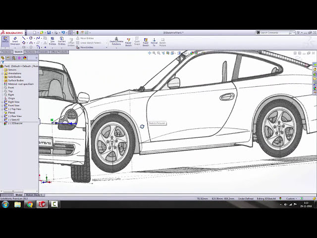 فیلم آموزشی: آموزش Solidworks شماره 1 [Porsche 911 Carrera] با زیرنویس فارسی
