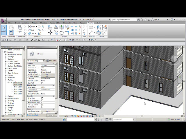 فیلم آموزشی: REVIT ARCH 2012 Clipboard 13 COPY PASTE تراز کردن با سطوح انتخاب شده با زیرنویس فارسی