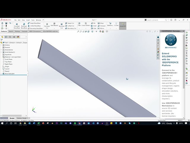 فیلم آموزشی: نحوه ساخت آئروفویل در Solidworks با زیرنویس فارسی