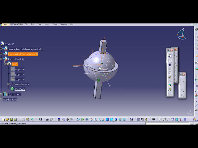 فیلم آموزشی: اتصال کروی صلب DMU KINEMATICS/MOCKUP DIGITAL CATIA V5