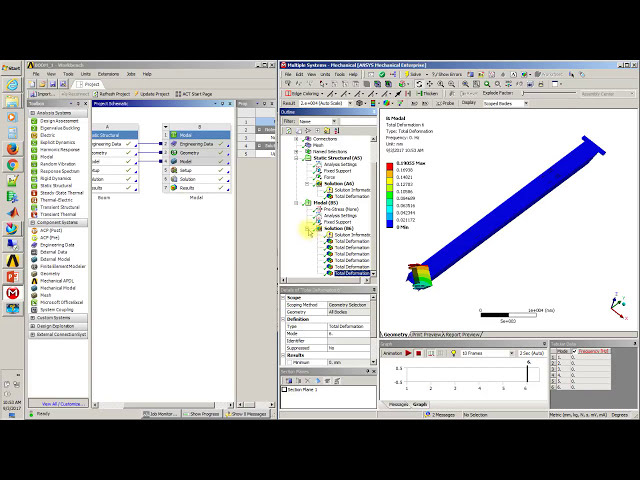 فیلم آموزشی: ANSYS 17 - استفاده از تحلیل مودال برای بررسی کنتاکت های سازه ایستا با زیرنویس فارسی