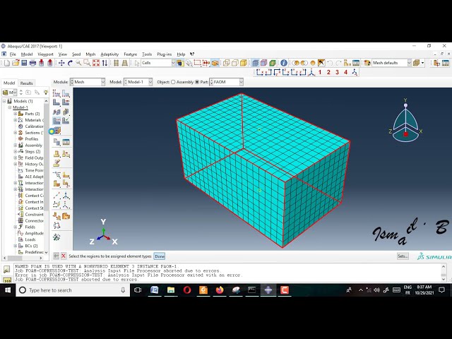 فیلم آموزشی: آموزش #abaqus: تست فشرده سازی فوم با استفاده از خواص هایپرالاستیک (پارامترهای ogden)