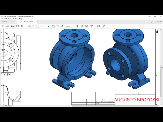 فیلم آموزشی: AUTODESK اینونتور سانتریفیوژ پمپ 01 - 09 با زیرنویس فارسی