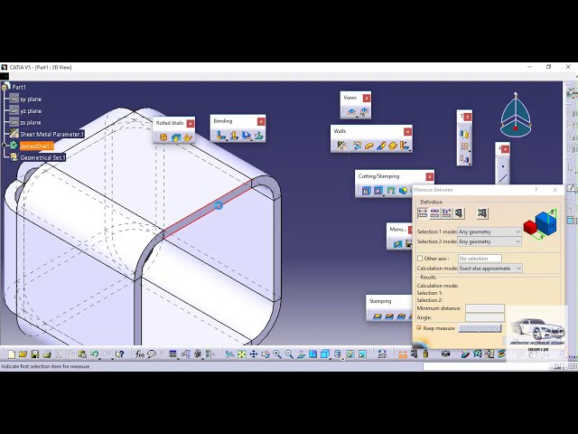 فیلم آموزشی: تبدیل قطعه جامد وارداتی به قطعه فلزی: CATIA Recognize Tool