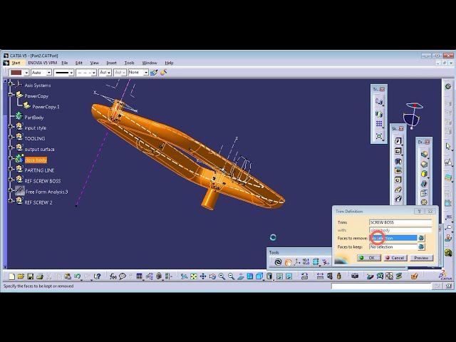 فیلم آموزشی: CATIA V5 PLASTIC MASTER SECTION قسمت 3 (نصب ویژگی)