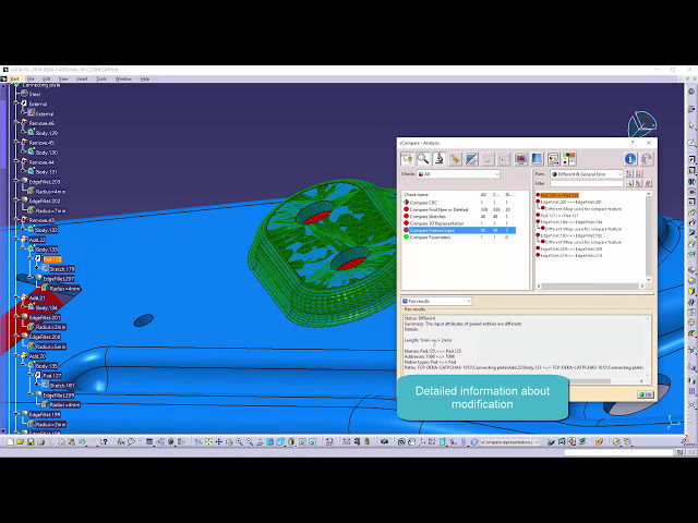 فیلم آموزشی: xCompare V5/V5 - مقایسه آسان دو قسمت CATIA V5
