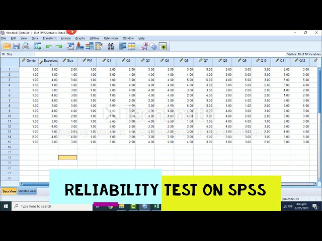 فیلم آموزشی: آزمون آلفای کرونباخ (آزمون پایایی) بر روی پرسشنامه با استفاده از SPSS | آموزش برای مبتدیان با زیرنویس فارسی