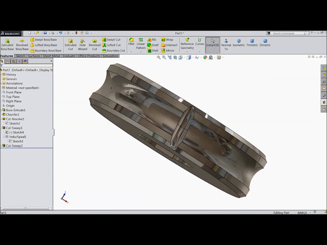 فیلم آموزشی: آموزش Solidworks | طرح کاهنده چرخ دنده کرم در Solidworks | آثار جامد