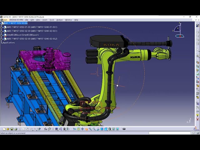 فیلم آموزشی: تجهیزات ربات محور KUKA 7 در CATIA