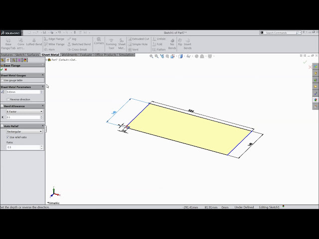 فیلم آموزشی: آموزش Solidworks | شاسی پاور باکس Sketch (ورق فلزی) با زیرنویس فارسی