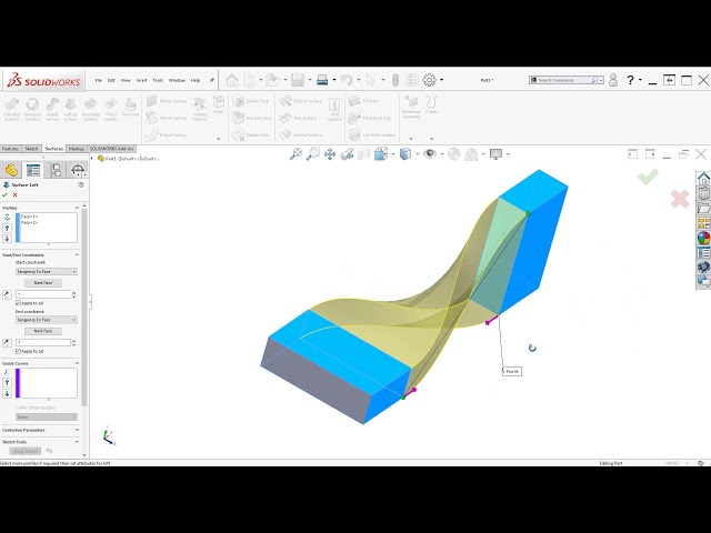 فیلم آموزشی: تمرین SolidWorks 2020 برای مبتدیان مطلق 09 | ویژگی Loft با زیرنویس فارسی