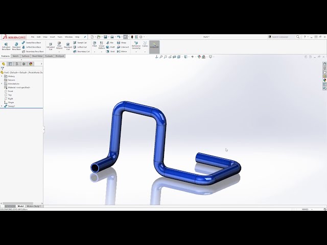 فیلم آموزشی: نحوه ایجاد اسکچ سه بعدی در Solidworks با زیرنویس فارسی