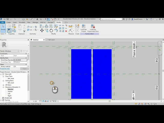 فیلم آموزشی: Revit Window 6 _ Double Slide Window Family با زیرنویس فارسی