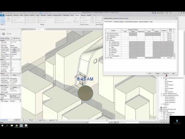 فیلم آموزشی: فیلتر فاز رندر Revit Clay با زیرنویس فارسی