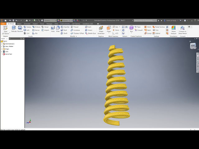 فیلم آموزشی: Autodesk Inventor 2018 : 7 : 3D Coil با زیرنویس فارسی