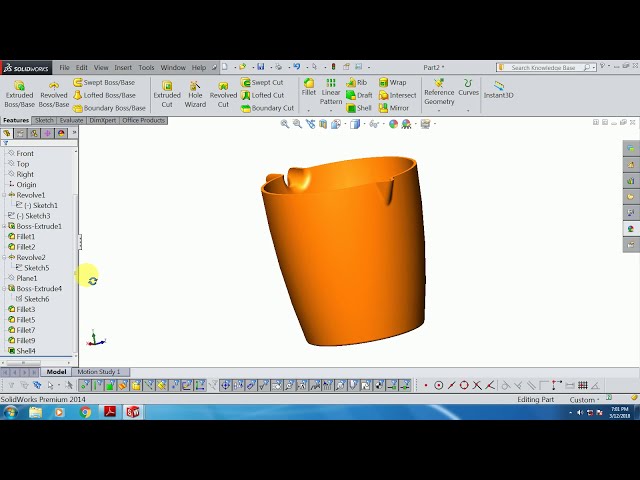 فیلم آموزشی: کوزه Solidworks