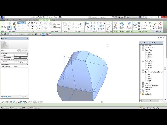 فیلم آموزشی: فرم loft را در revit ایجاد کنید با زیرنویس فارسی