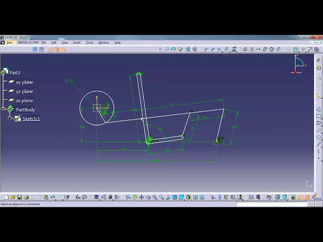 فیلم آموزشی: انیمیشن شش نواری CATIA V5 Sketch