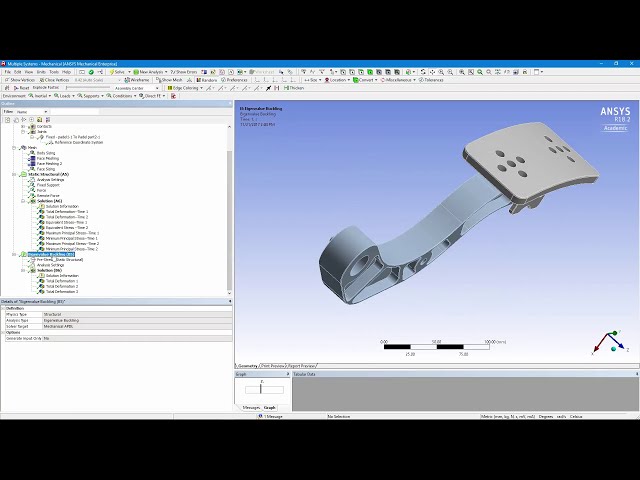 فیلم آموزشی: ANSYS Mechanical: Linear Static Structual Analysis یک پدال ترمز با زیرنویس فارسی