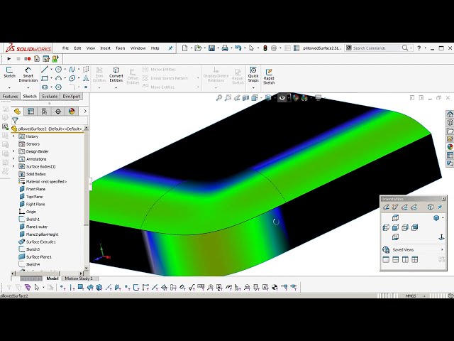 فیلم آموزشی: آموزش Solidworks: MK2 Surface مدل سازی فرم بالش دار با زیرنویس فارسی
